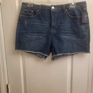 Crown & Ivy Dark Blue Jean Shorts
